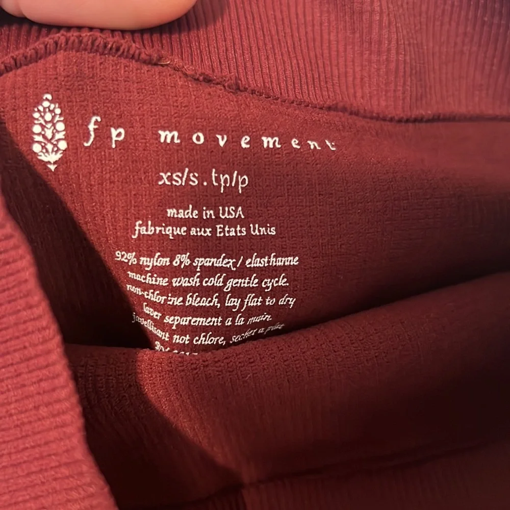 Free People Burgundy Leggings - Picture 7 of 9